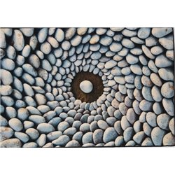 Килимок Таба 80х120 сірий камінці