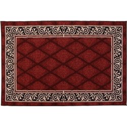 Коврик Таба 50х80 бордовый кант