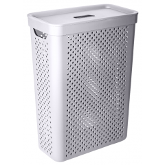 Корзина для білизни Simple 25л пряма 8137-А какао