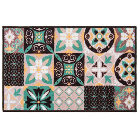 Коврик Таба 50х80 пудровые квадраты