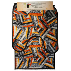 Килимок 2-й набір Клеопатра з малюнком 50х80+57х60 154815 сіро-помаранчевий