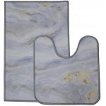 Килимок 2-й набір Клеопатра з малюнком 50х80+57х60 154815 604657 білий мармур