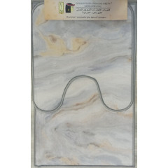 Коврик 2-й набор Клеопатра с рисунком 50х80+57х60 604657 белый мрамор