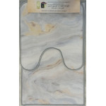 Килимок 2-й набір Клеопатра з малюнком 50х80+57х60 154815 604657 білий мармур