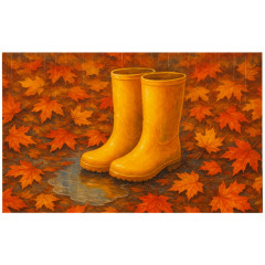 Коврик резина K-602-354 принт 75х45х0,4 Сапожки