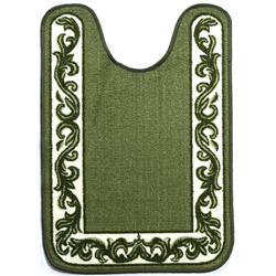 Коврик Таба туалетник 57х80 оливковый кант 