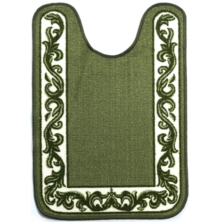 Килимок Таба туалетнік 57х80 оливковий кант 