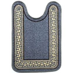 Килимок Таба туалетнік 57х80 сірий кант версаче