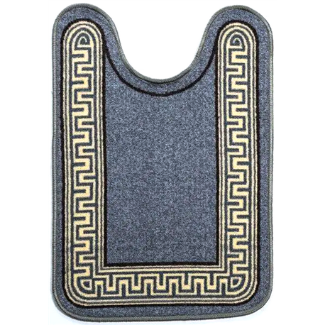 Килимок Таба туалетнік 57х80 сірий кант версаче