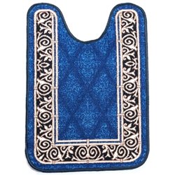 Килимок Таба туалетнік 57х80 синій кант 