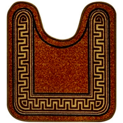 Килимок Таба туалетнік 57х80 коричневий кант версаче