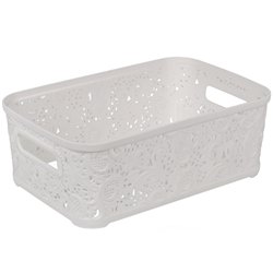 Корзина Ажур  4,7л без крышки ПБ-430 белый