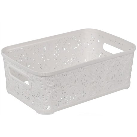 Кошик Ажур 4,7л без кришки ПБ-430 білий