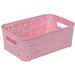 Кошик Ажур 4,7л без кришки ПБ-430 рожевий