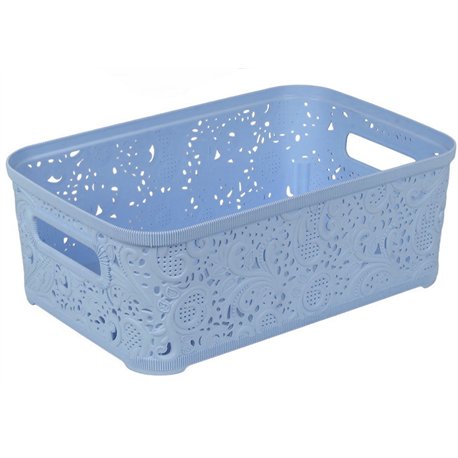 Кошик Ажур 4,7л без кришки ПБ-430 блакитний