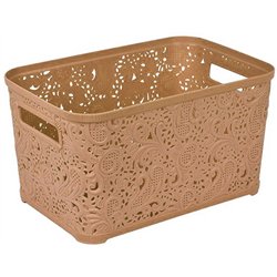 Кошик Ажур 7,5л без кришки ПБ-423 бежевий