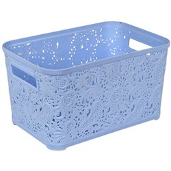 Кошик Ажур 7,5л без кришки ПБ-423 блакитний