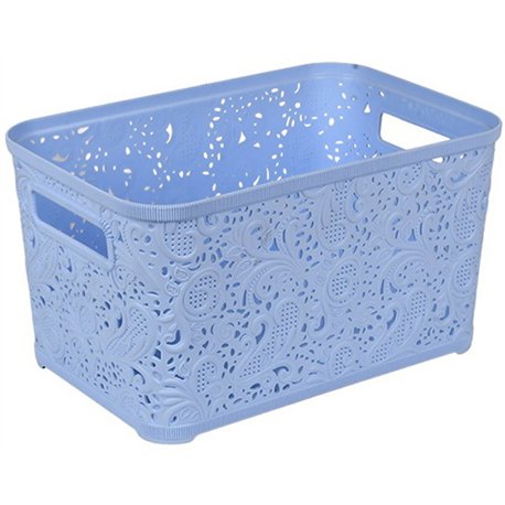 Кошик Ажур 7,5л без кришки ПБ-423 блакитний