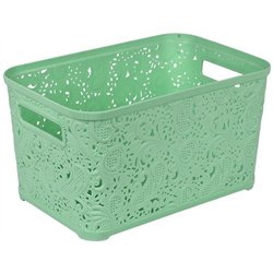 Корзина Ажур  7,5л без крышки ПБ-423 мятный