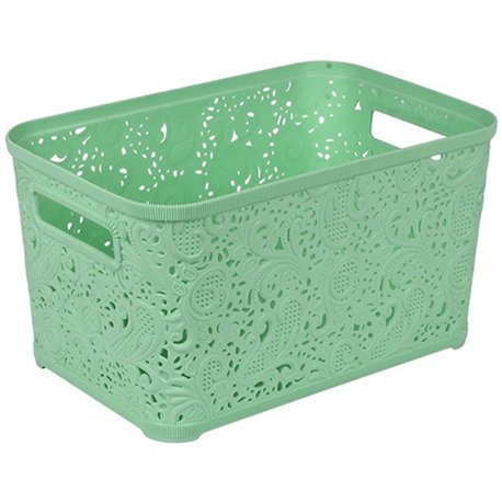 Кошик Ажур 7,5л без кришки ПБ-423 м'ятний