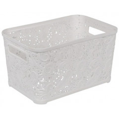 Кошик Ажур 12л без кришки ПБ-577 білий