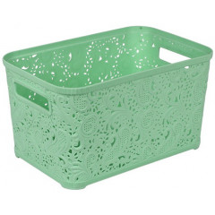 Корзина Ажур 12л без крышки ПБ-577 салатовый