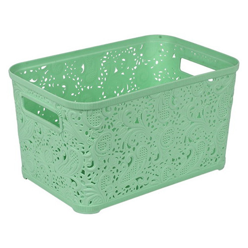 Корзина Ажур 12л без крышки ПБ-577 салатовый
