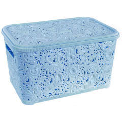 Корзина Ажур 18л с крышкой ПБ-607 