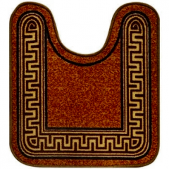 Коврик Таба туалетник 57х80 коричневый кант версаче