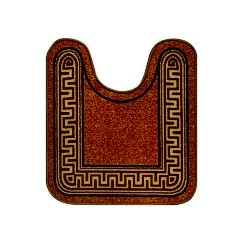 Коврик Таба туалетник 57х80 коричневый кант версаче