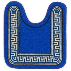 Килимок Таба туалетнік 57х80 синій електрик кант версаче