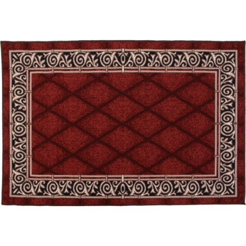 Коврик Таба 50х80 бордовый кант