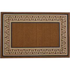 Коврик Таба 57х90 коричневый кант
