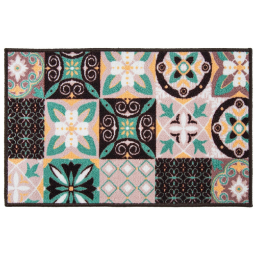 Коврик Таба 50х80 пудровые квадраты