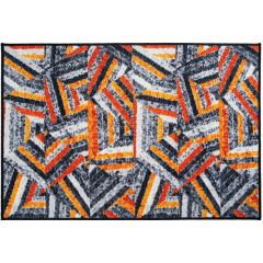 Коврик Таба 50х80 серо-оранжевый