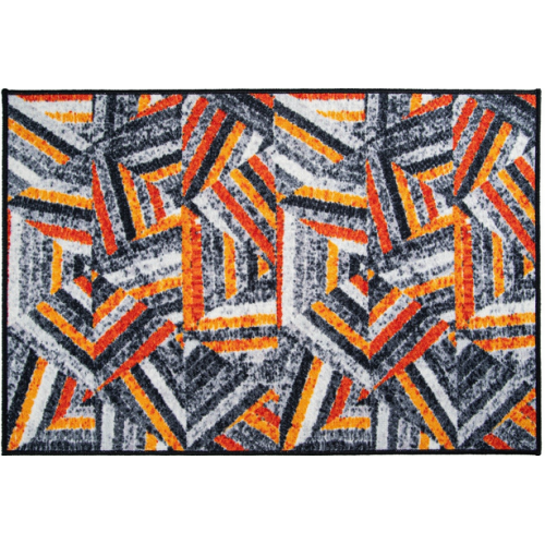 Килимок Таба 50х80 сіро-помаранчевий