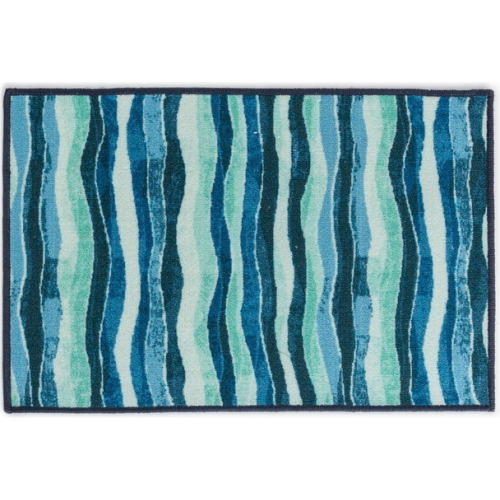 Килимок Таба 57х90 синьо-блакитні хвилі