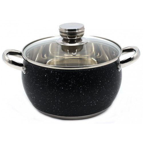 Кастрюля 1394 мрамор 1,7л 16см