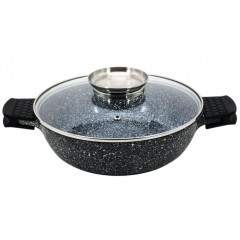 Сковорода 1463 казан Styleberg мрамор 4,1л 28см с крышкой в коробке 