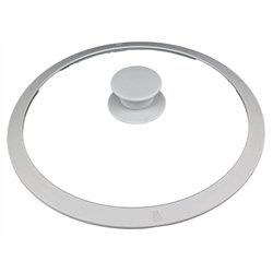 Крышка с силиконовым ободком 28SGL стекло 28см с ручкой