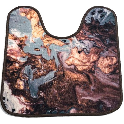 Коврик Таба туалетник 57х60 черный мрамор