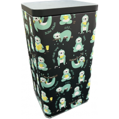 Банка для сыпучих GAM-001 металл с рисунком 95х95х170мм