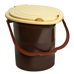 Відро-туалет Макси посилене коричневий