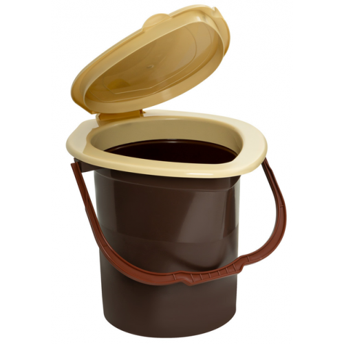 Відро-туалет Макси посилене коричневий