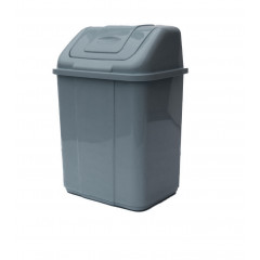 Ведро для мусора Пагро  5л металлик