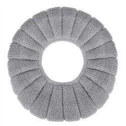 Накладка чехол на унитаз 0851 тканевая махра однотонная