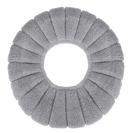 Накладка чохол на унітаз 0851 тканинна махра однотонна