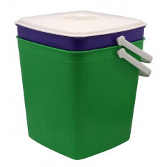 Відро 12л Гор для сміття кольорове з білою кришкою