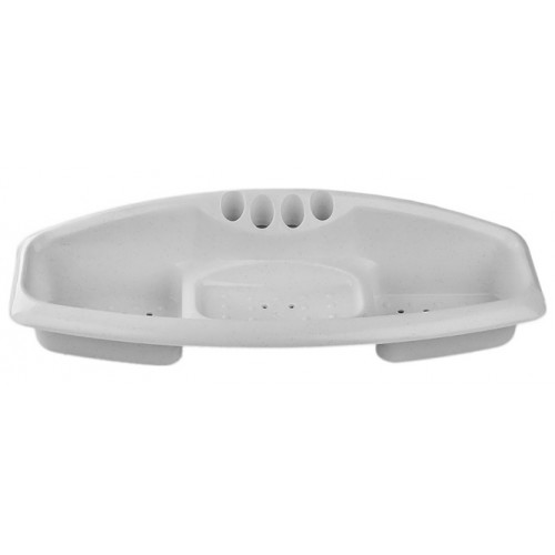 Мильниця Потрійна Солнер білий мармур 