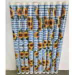 Клеенка Тонкая без основы 1,18*50м рулон Соняшник синий